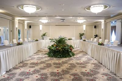Interior of a meetings & events room at Goodwood Park Hotel