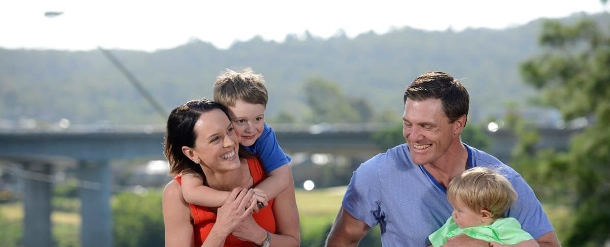 Family on a picnic at Mercure Penrith Hotel