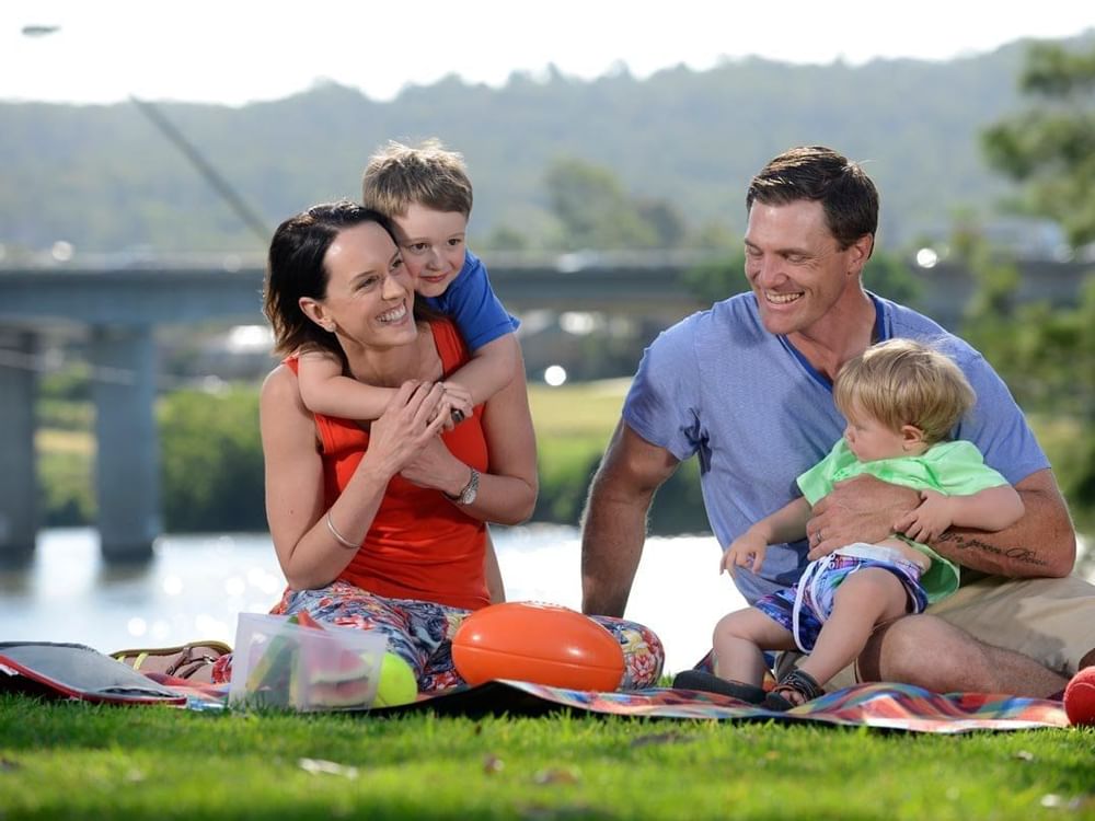 View of a family on a picnic at Mercure Sydney Parramatta