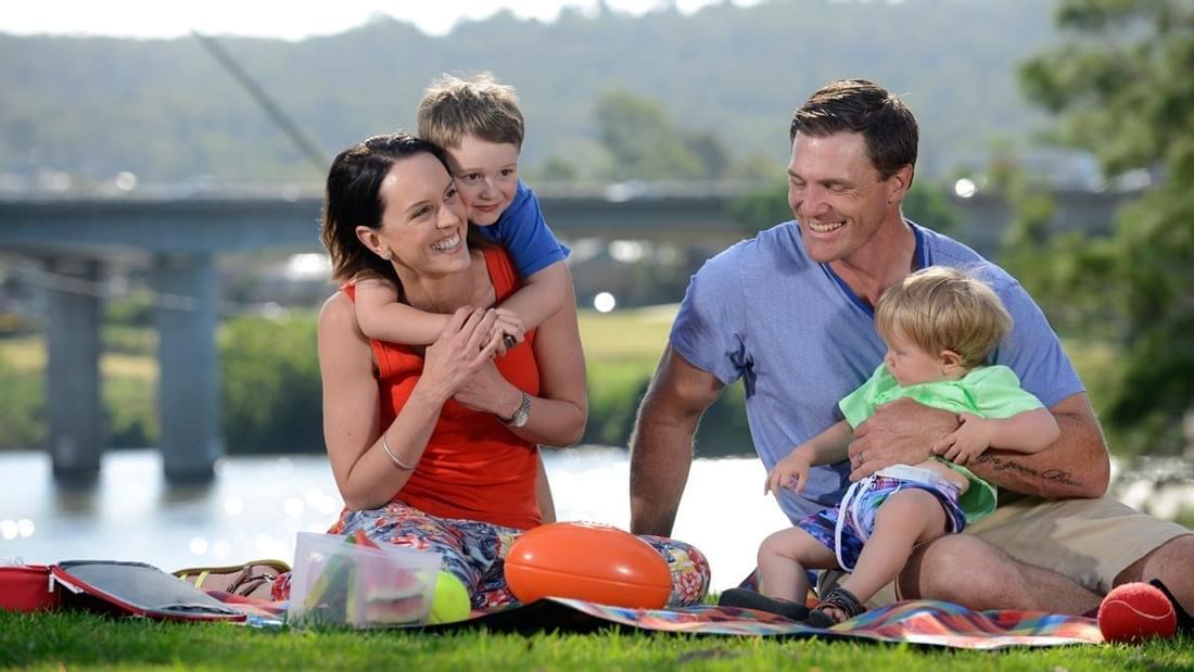 View of a family on a picnic at Mercure Sydney Parramatta