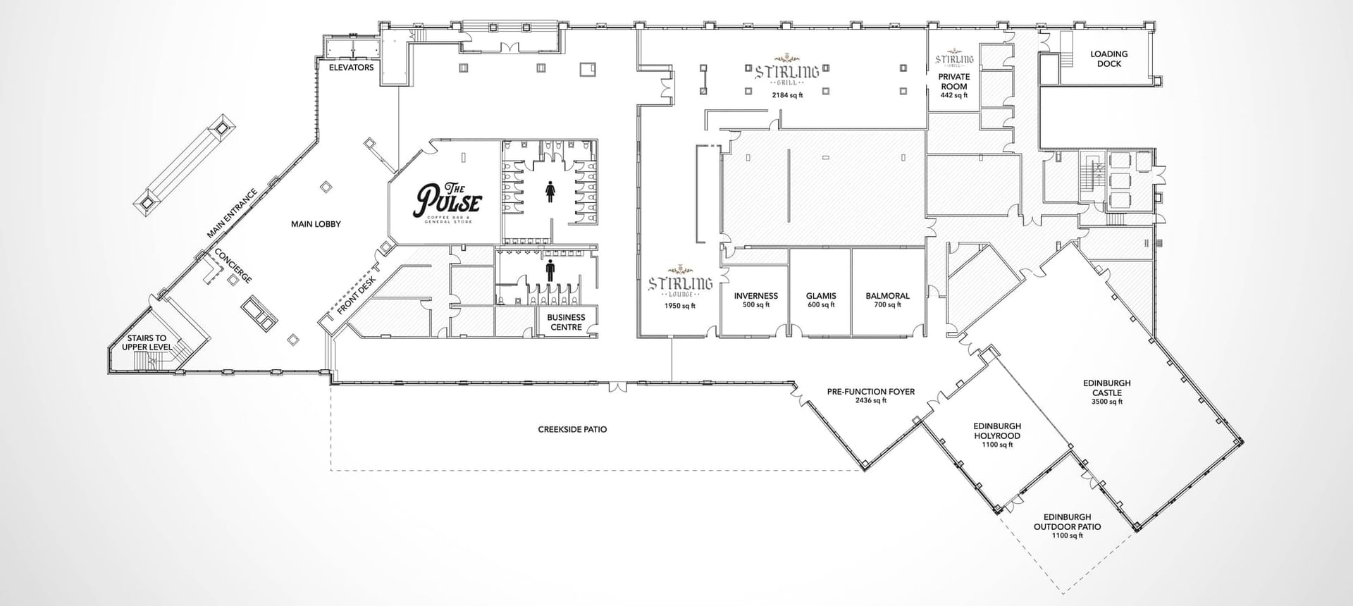 The hotel map of The Malcolm Hotel