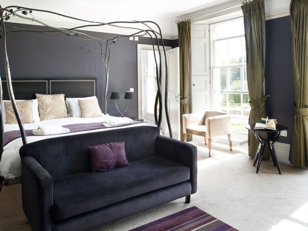 junior suite with four post bed at The Cornwall