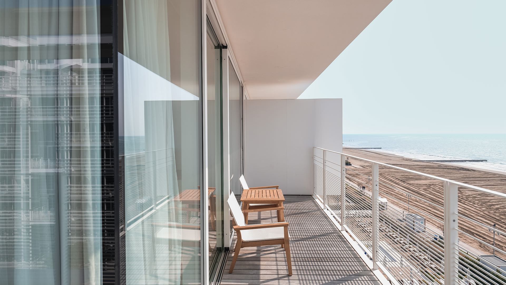 Balcony, Barefoot Suite Deluxe sea view at Falkensteiner Hotels
