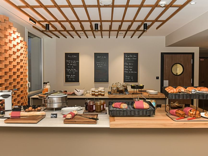 Buffet varié et élégant de l'Hôtel Rivella.