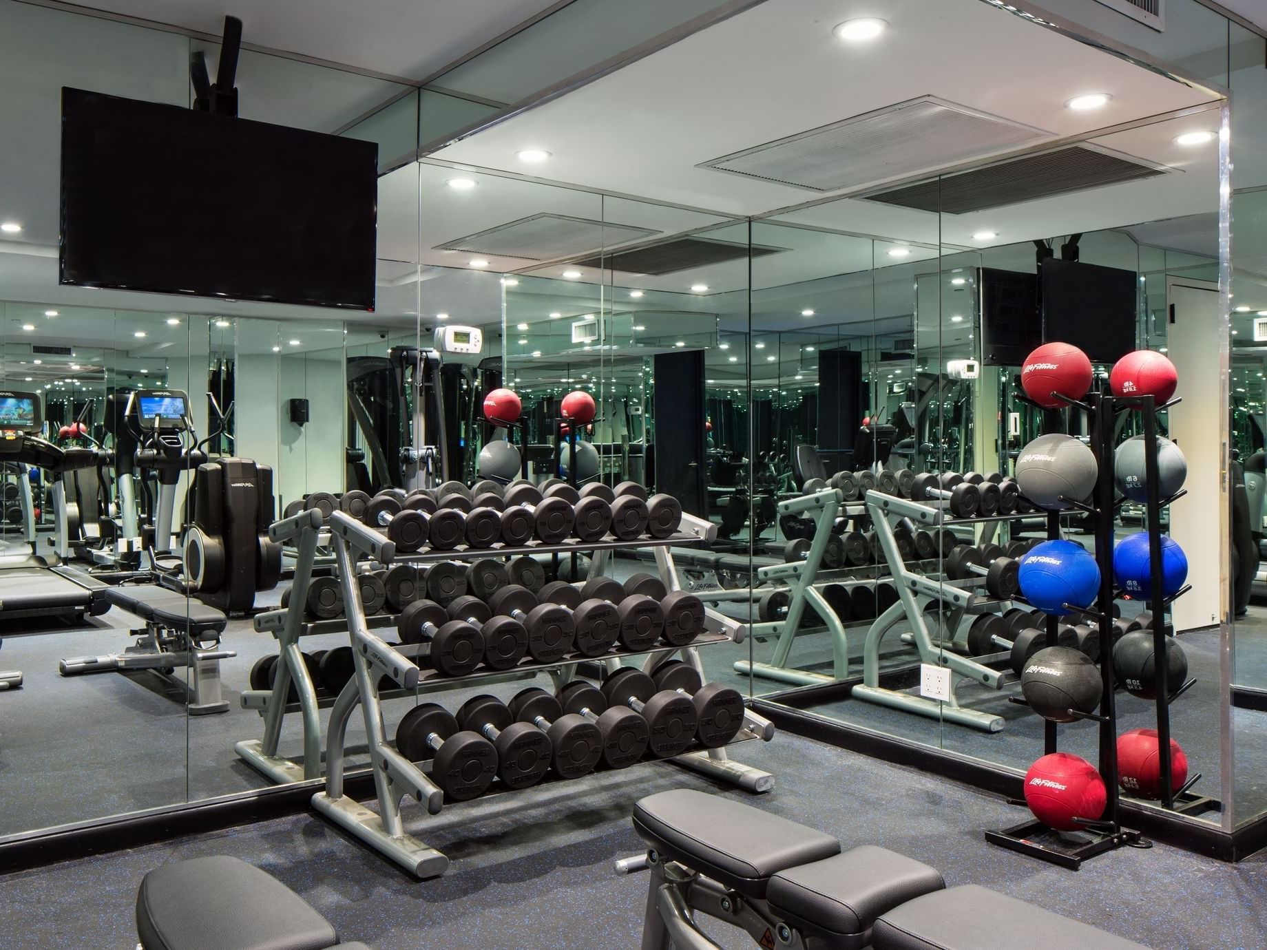 Weights & equipment in the gym at The Time New York