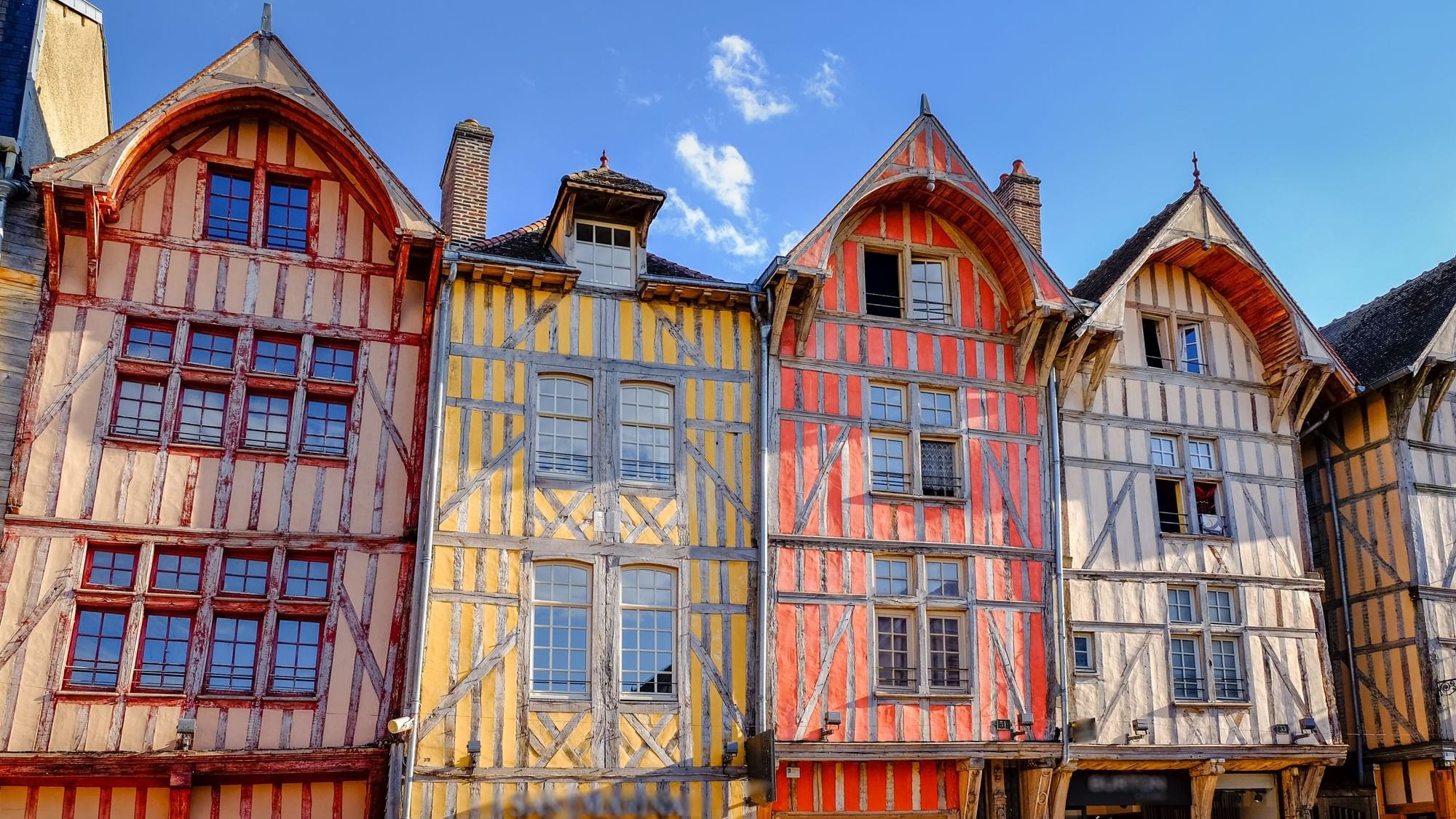 View of The old half-timbered houses near Originals Hotels