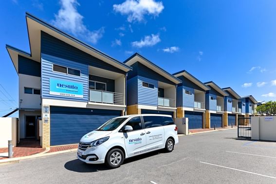 Service car parked outside the hotel, Nesuto Curtin Perth Hotel