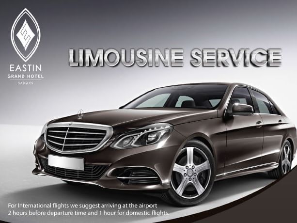 Limousine shuttle service provided at Eastin Hotels