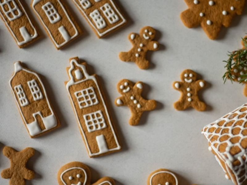 Close-up of various cookie shapes at Falkensteiner Hotels