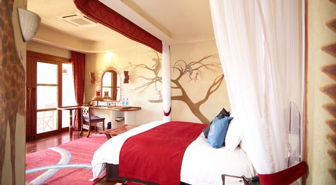 Ol Donyo Oibor suite bedroom at Amboseli Serena Safari Lodge