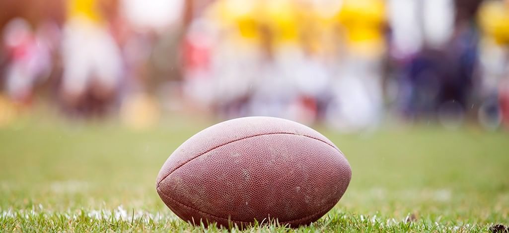 football on grass