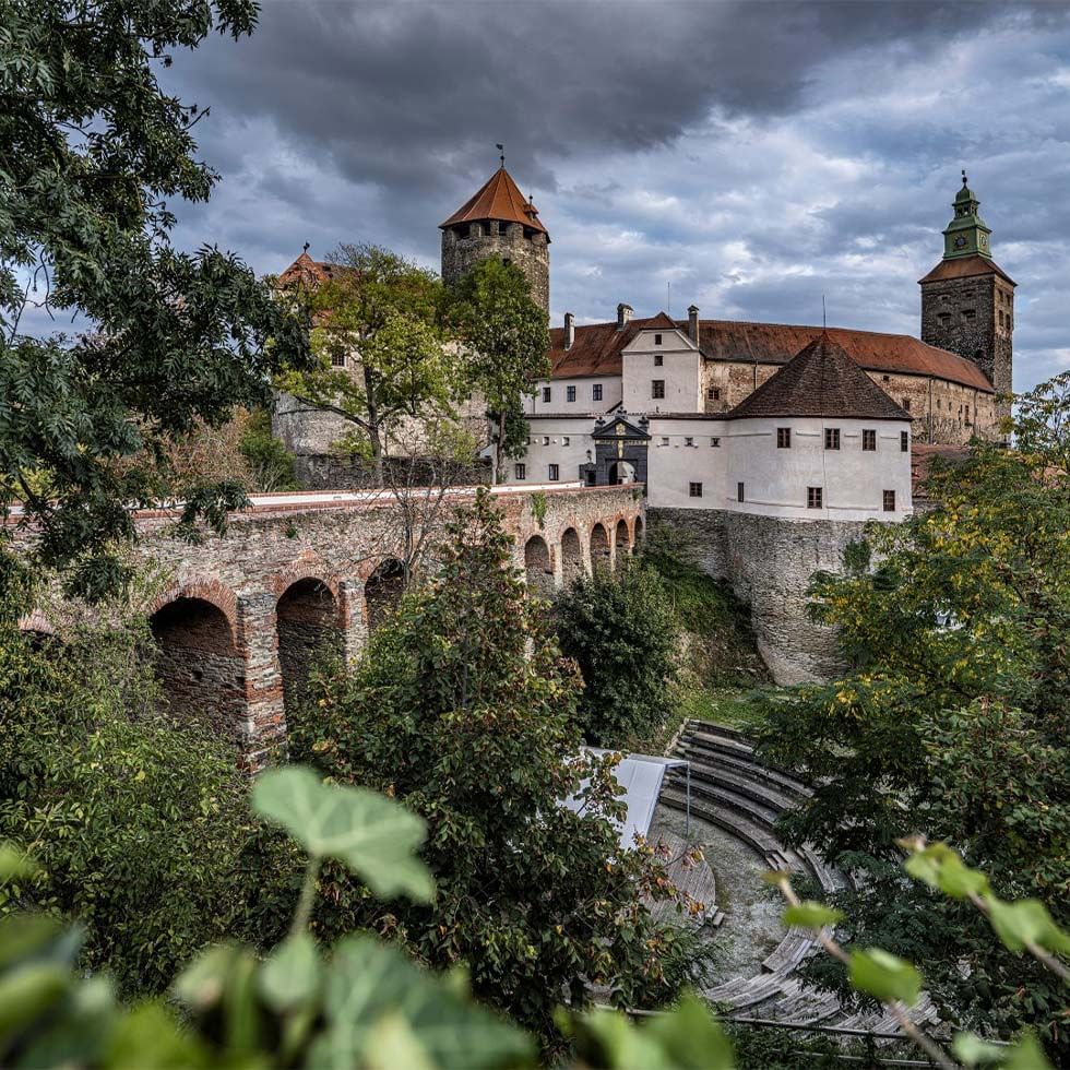 Schlaining Castle of Peace with greenery near Falkensteiner Balance Resort Stegersbach