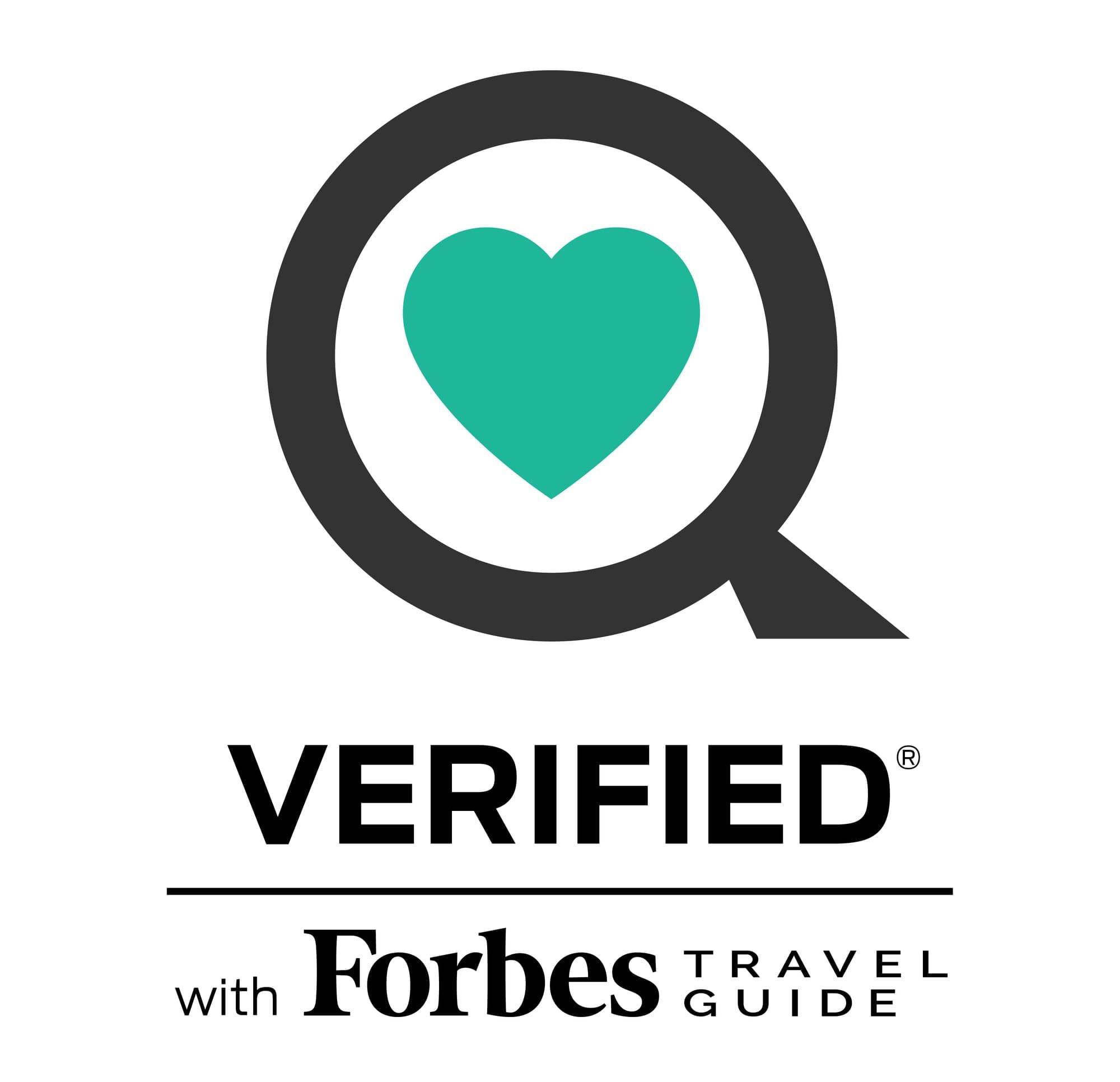 Official logo of Verified with Forbes Travel Group at Crown Hotels