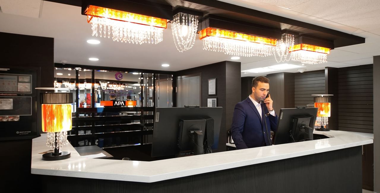 Coast Calgary Downtown Hotel & Suites by APA front desk