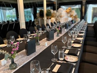 Long dining table in La Finestra at Imperial Gold Coast