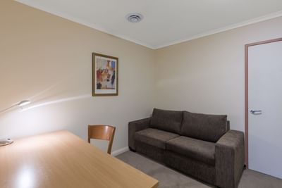 Living area in 1 Bedroom with Office at Nesuto Canberra