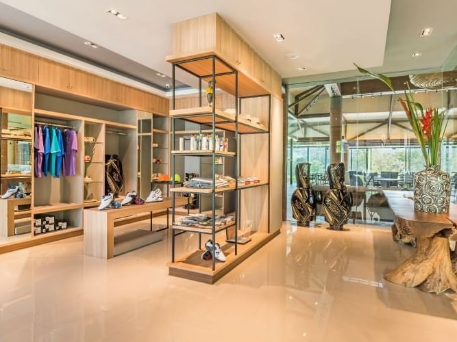 Interior of PRO shop at Chatrium Golf Resort Soi Dao