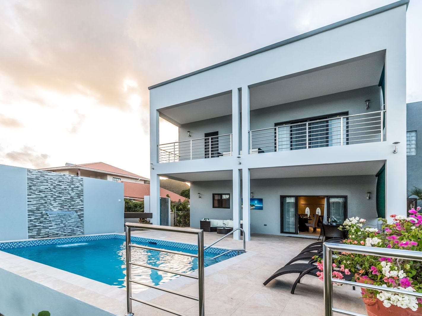 pool at villa