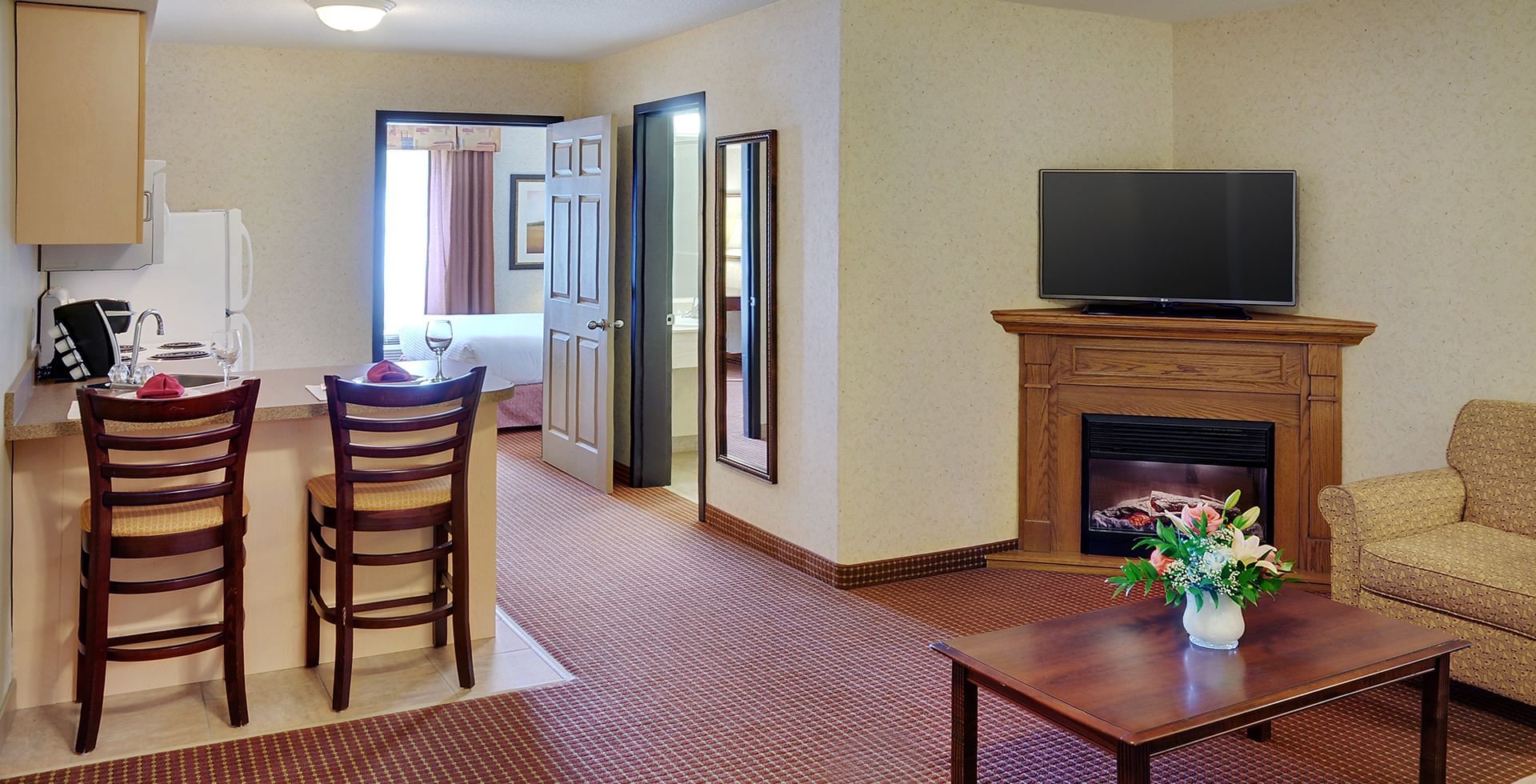 Interior of a suite at Coast Fort St. John Hotel