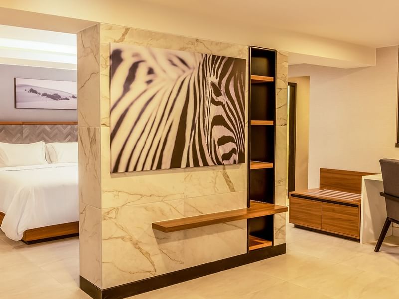 Bed & living area in Executive Suite, Fiesta Americana Travelty