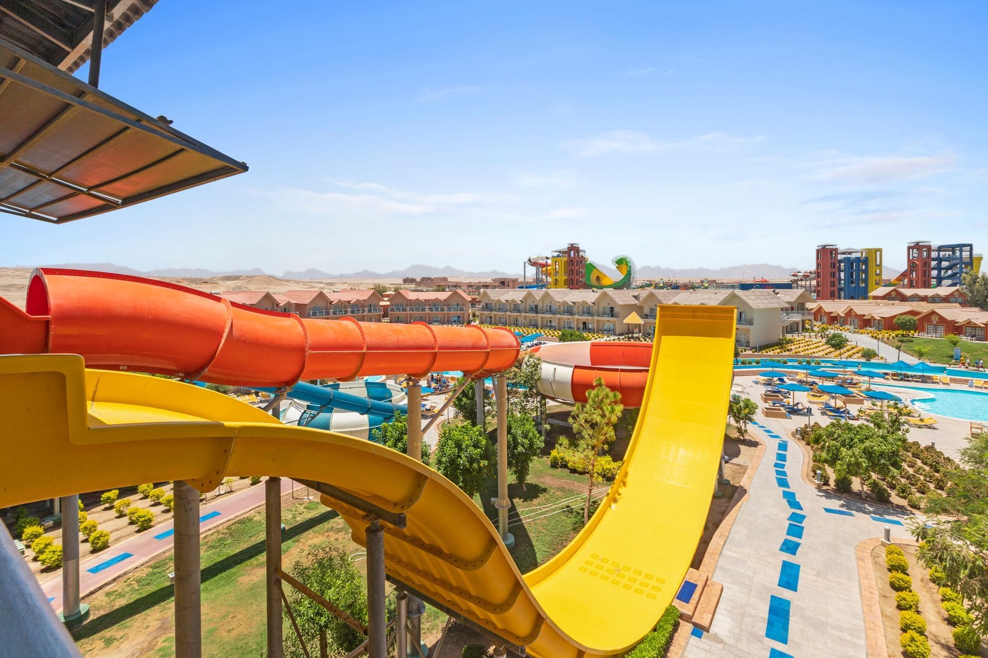 Aqua Park at Pickalbatros Water Valley Resort in Neverland, Hurghada