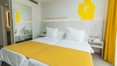 Camas en las habitaciones superiores del Hotel Lemon & Soul Las Palmas