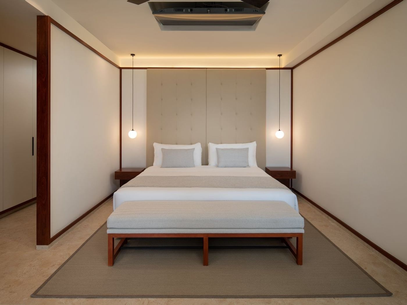 Fire suite's kings bed at Live Aqua Beach Resort Punta Cana