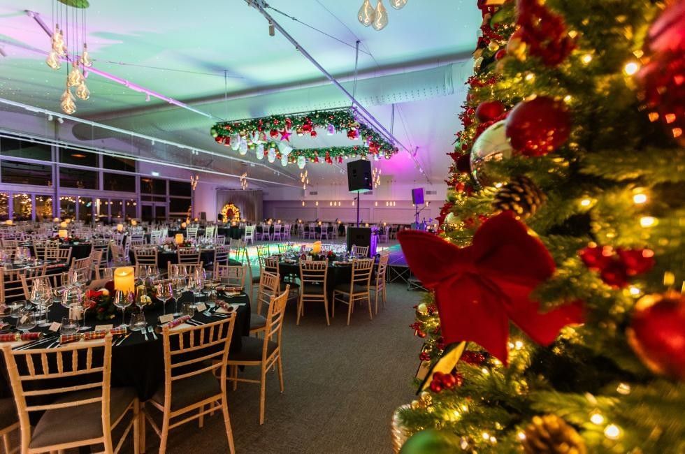 Joiner Christmas party set up at Easthampstead Park in Berkshire