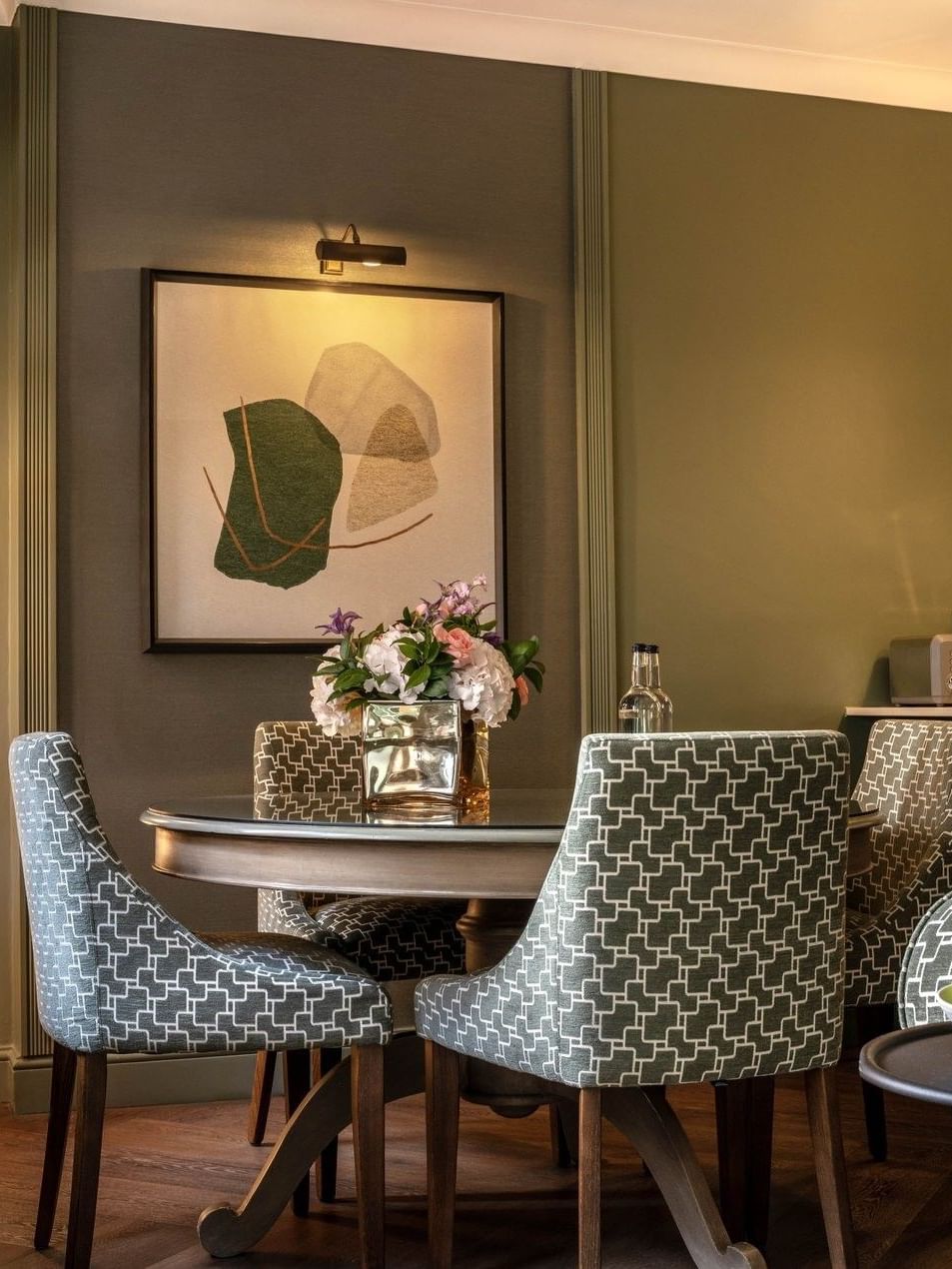 Elegant Two Bedroom Apartment dining area with modern decor at The Capital Hotel, Apartments & Townhouse