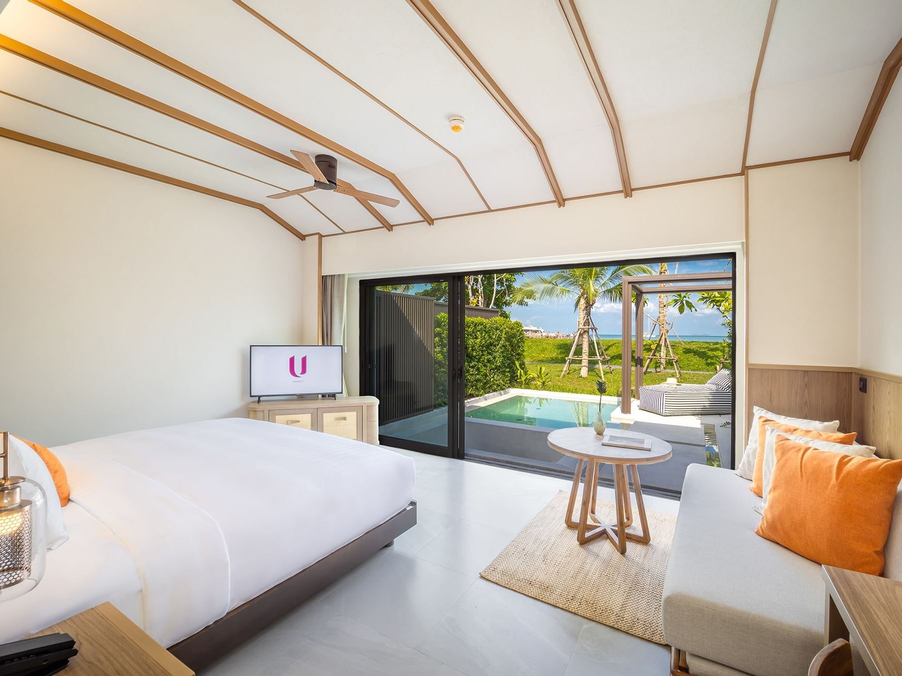 Interior of Beachfront pool villa at U Hotels & Resorts
