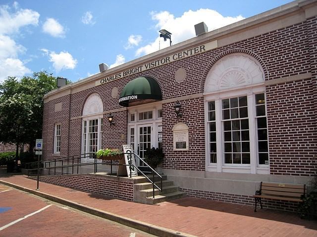 entrance to the Charles Bright Visitor Center