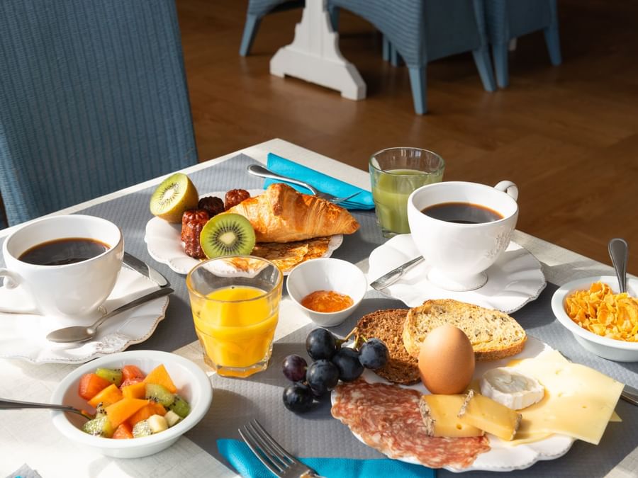 Delightful breakfast served at Hotel victoria 