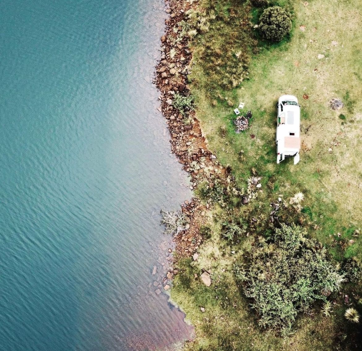 Resting at Bradys Lake Camping Ground near Strahan Village