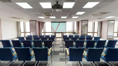 Theater-style setup in a Martello Suite at The View Eastbourne
