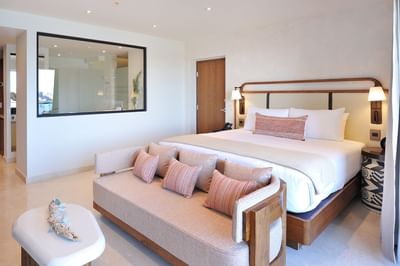 Infinity suite room with a king bed at Cabo Villas Beach Resort