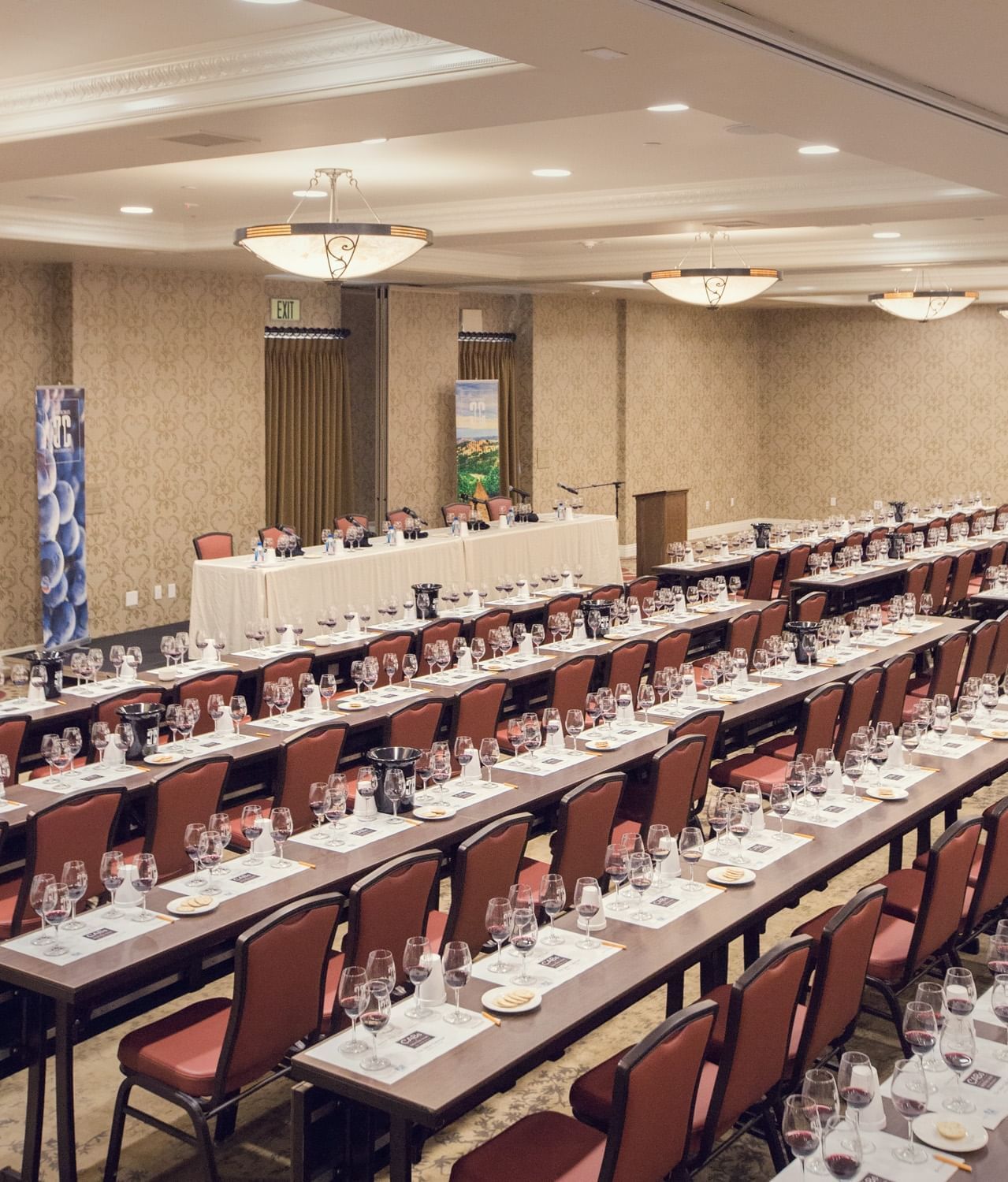 Lorem ipsum Conference rooms at Allegretto Vineyard Resort set up classroom