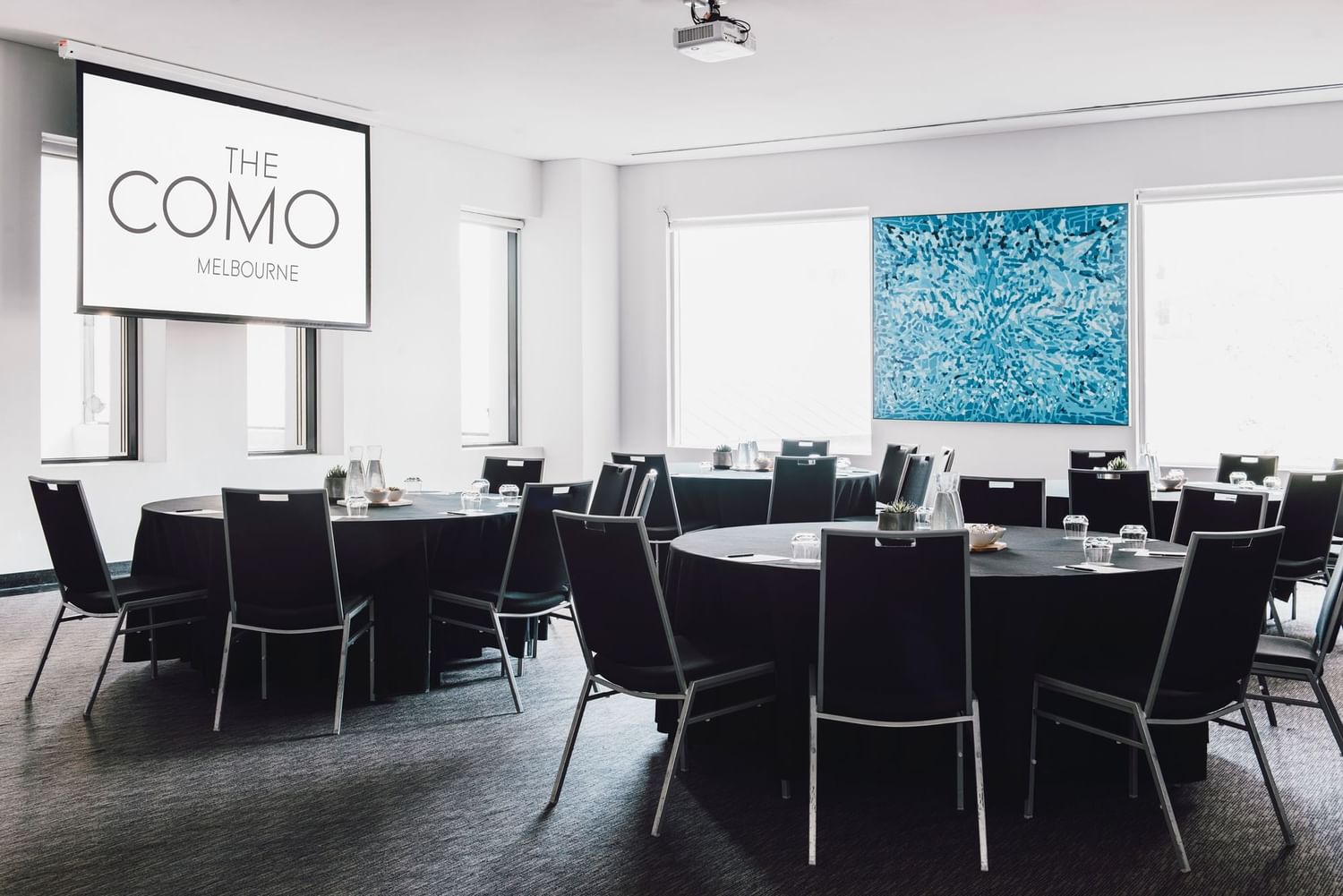 Cabaret set-up in Chapel Suite at The Como Hotel Melbourne