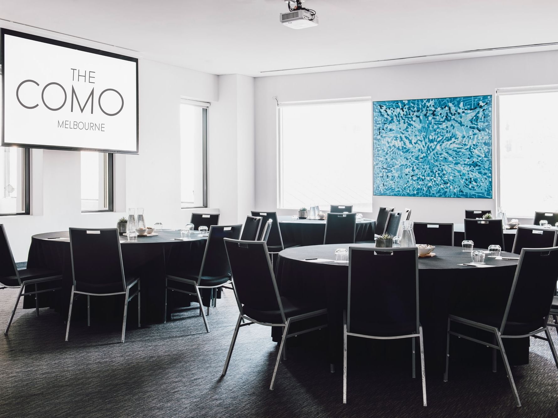 Cabaret set-up in Chapel Suite at The Como Hotel Melbourne