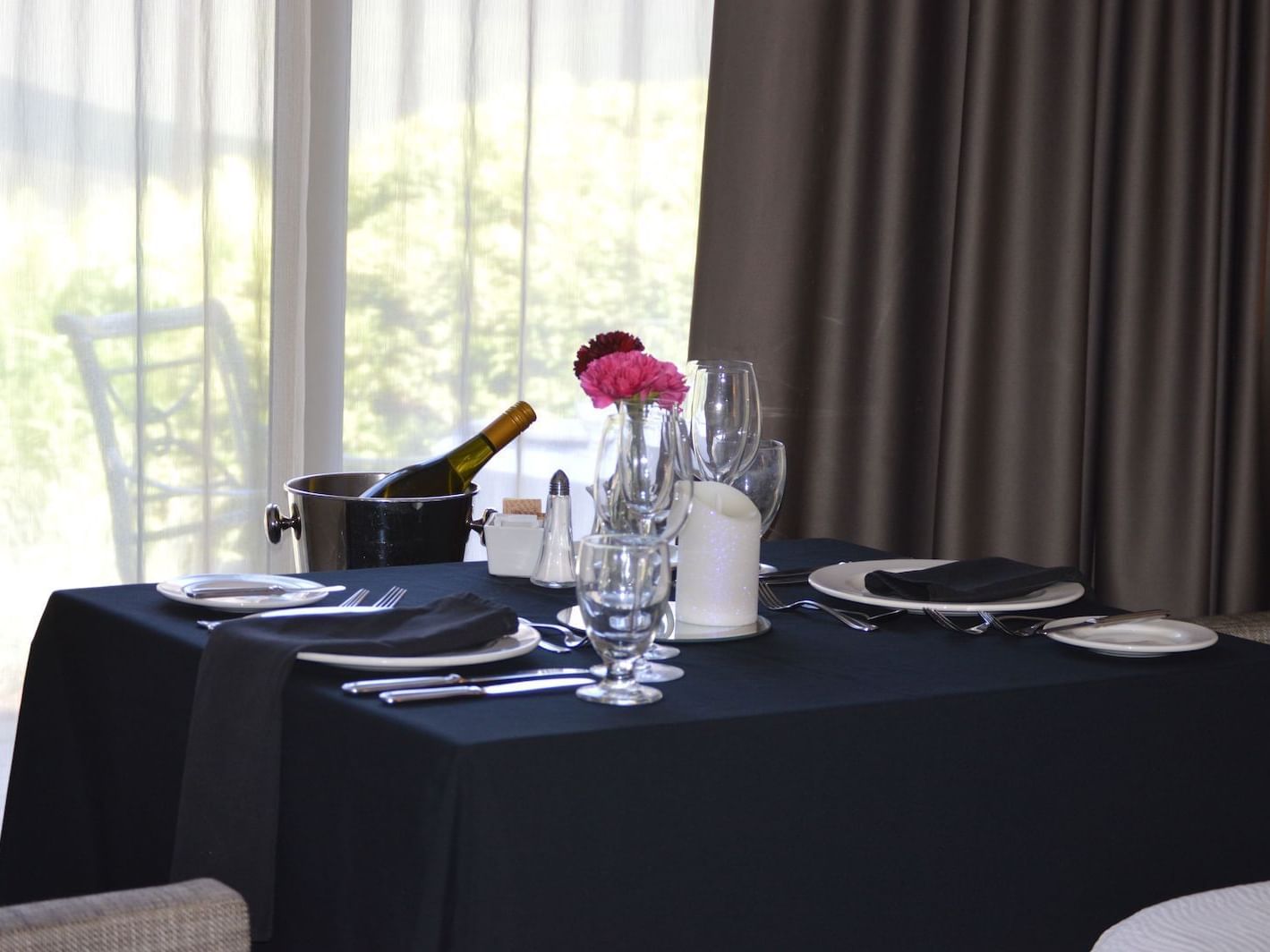 black dining table near window at The Inn of Waterloo