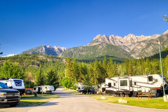 Spruce Grove RV Park and Campground near Fairmont Hot Springs Resort