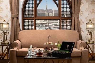 Arabic coffee, fruits in Executive Suite at Elaf Al Taqwa