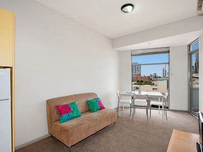 UniLodge 570 Swanston_Two bedroom furnished apartment small - living area