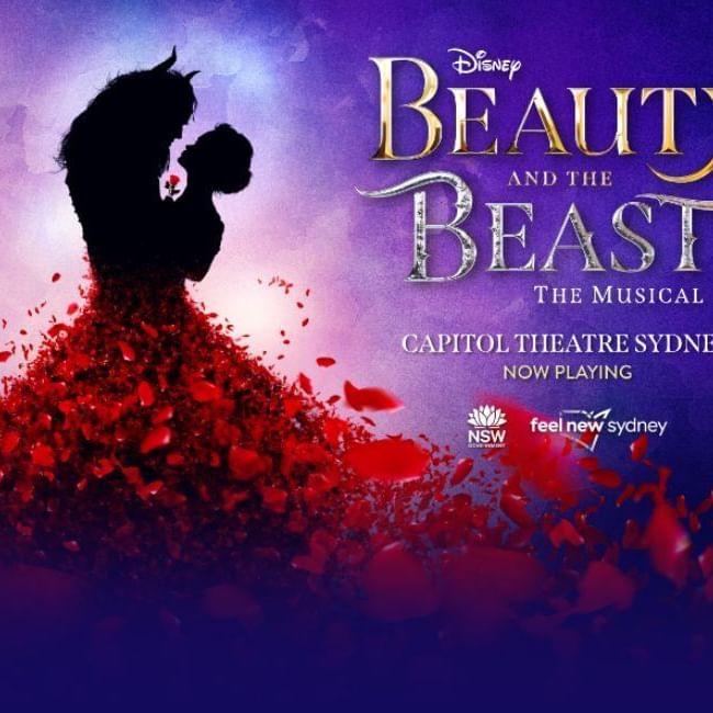 Beauty and the Beast banner used at Brady Hotels Jones Lane