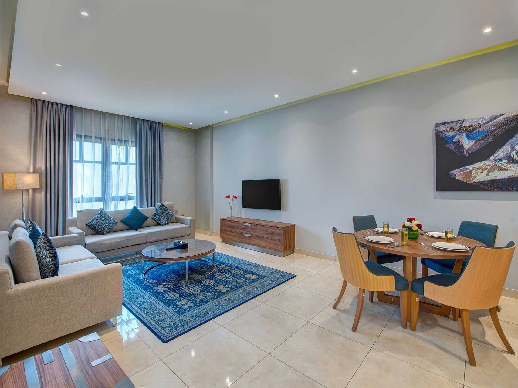 Livingroom at Suha Creek Hotel Apartments