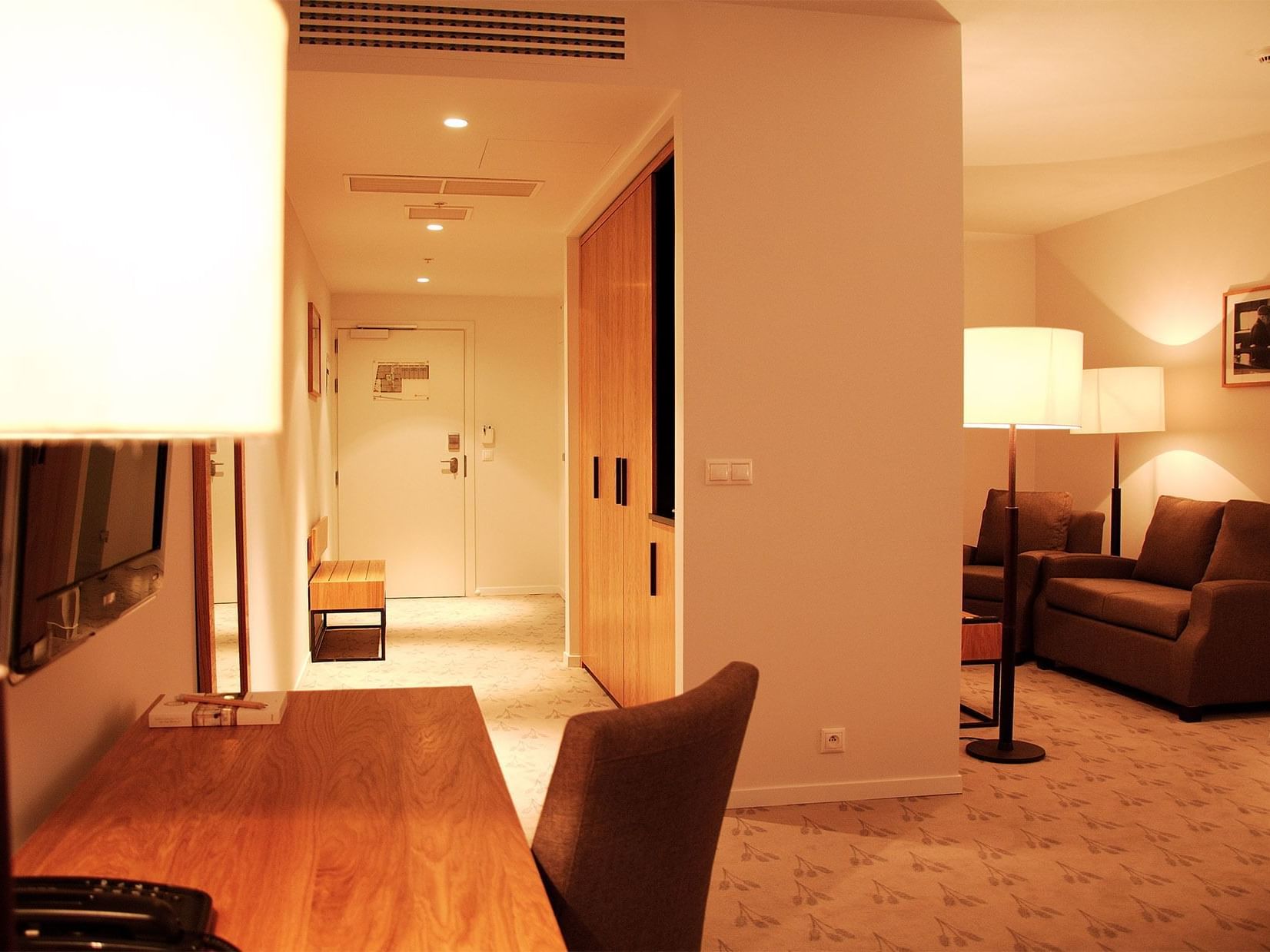 The Premium Suite Work Space area at The Granary La Suite Hotel