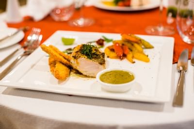 Special fish recipe from the restaurant