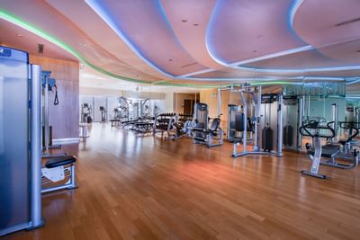 Flex & Fit Health Club with equipment at Vasa Hotel Surabaya