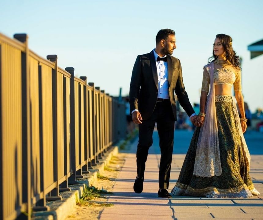 Couple on the boardwalk