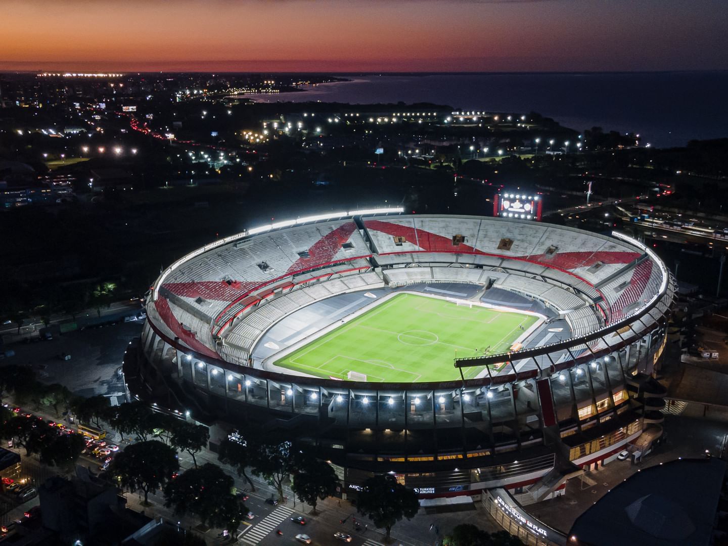 Aerial view of Estadio Monumental near Argenta Tower Hotel