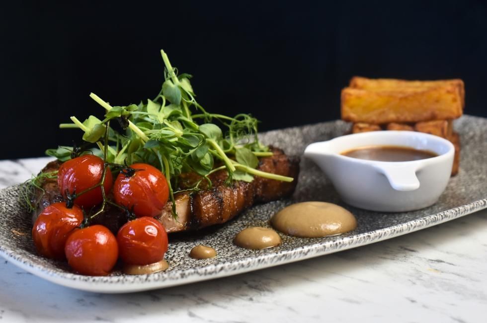 steak with peppercorn sauce at easthampstead park in wokingham